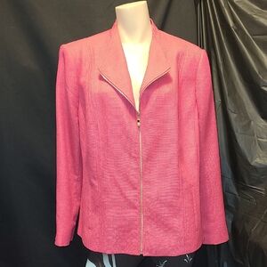 LAURA PLUS Elegant Pink Women's Jacket